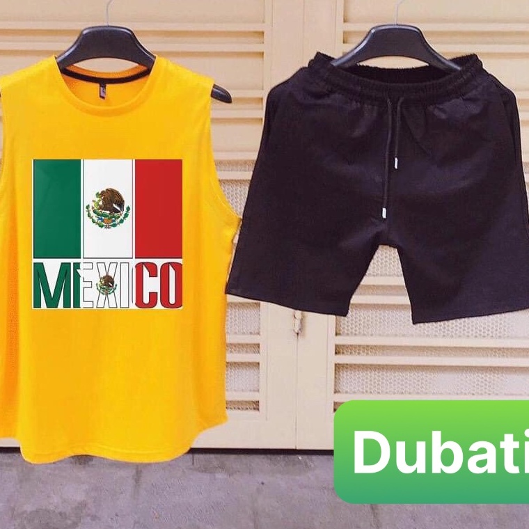 SET BỘ BA LỖ THỂ THAO MEXICO, ĐỒ BỘ THỂ THAO NAM VẢI LỤA SIÊU THOÁNG MÁT CAO CẤP - DUBATI FASHION