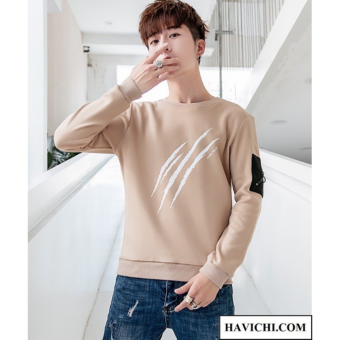 Áo thun nam tay dài 💚𝐅𝐑𝐄𝐄𝐒𝐇𝐈𝐏💚 Áo thun nam dài tay nâu be 3 gạch thoáng mát, mềm mịn, co giãn tốt | BigBuy360 - bigbuy360.vn