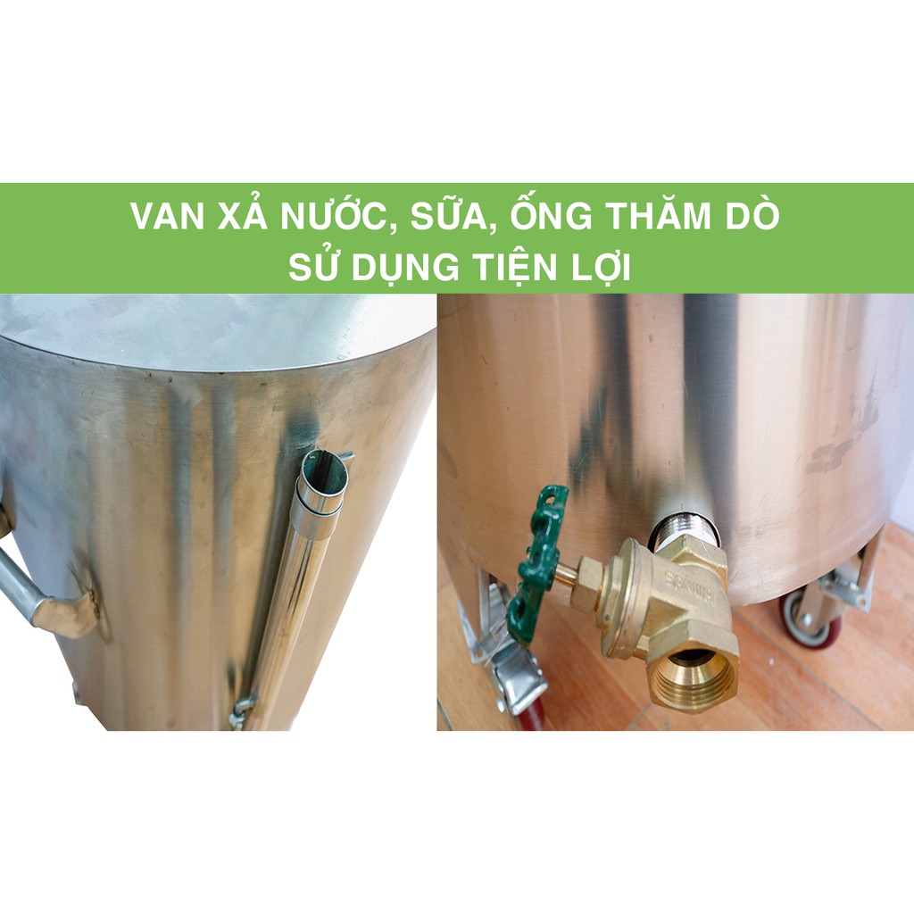 Nồi nấu sữa đậu nành công nghiệp NEWSUN 40L  - Hàng chính hãng - Nấu sữa thơm, không bị đóng cặn