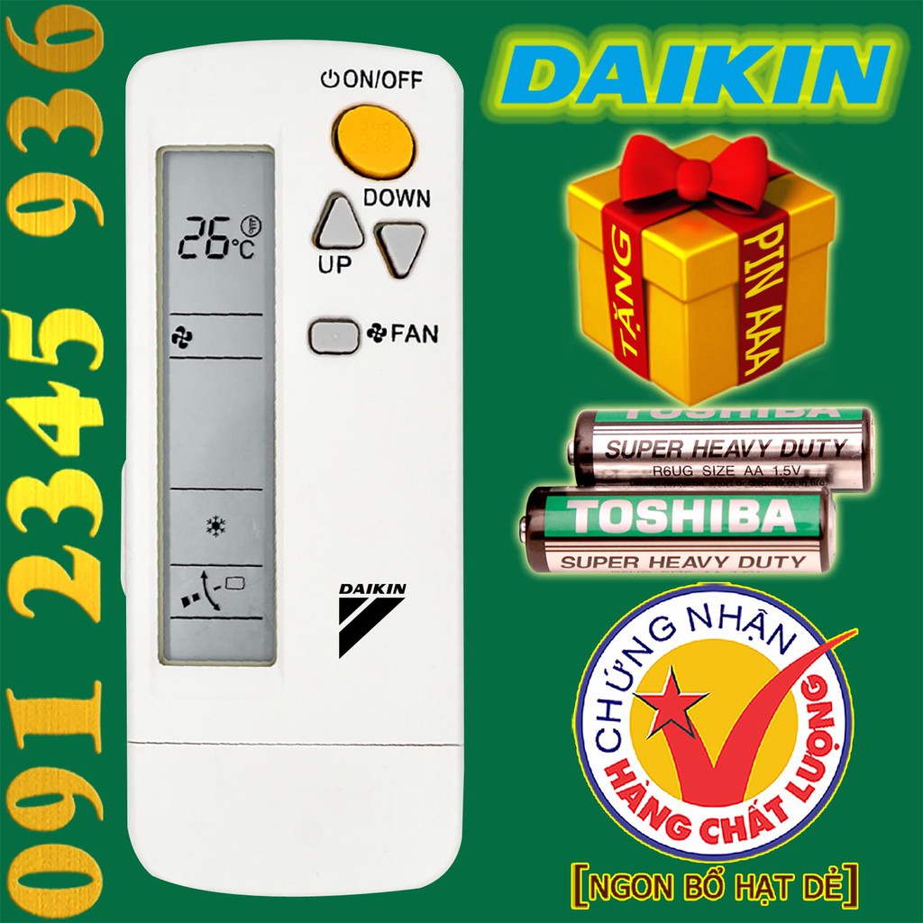 Điều khiển DAIKIN &quot;HÀNG ĐẸP&quot; cho điều hòa Âm Trần. (Mẫu số 8)