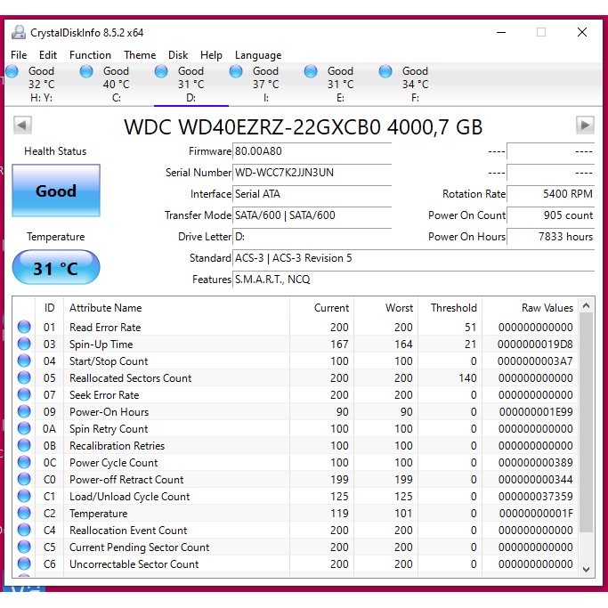 Ổ cứng HDD 500GB, 1TB, 3TB, 4TB các hãng Seagate, WD, Samsung