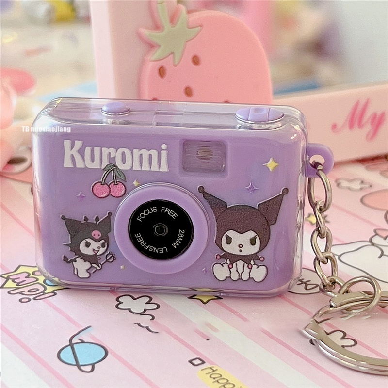 Sanrio Móc Khóa đồ chơi cho bé máy ảnh mini đồ chơi giảm stress đồ chơi Móc khóa máy ảnh dạ quang