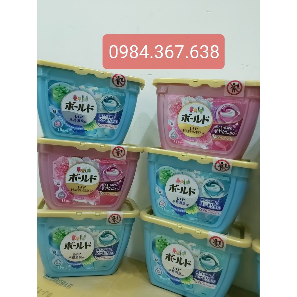 Viên Giặt GelBall 3D Nhật (18 Viên)