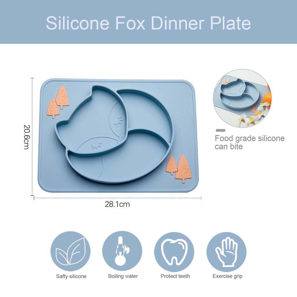 Dụng cụ ăn uống MAMIMAMIHOME bằng silicone an toàn cho trẻ em kiểu dáng hoạt hình cho trẻ nhỏ