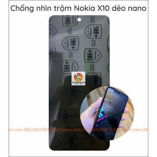 Dán cường lực chống nhìn trộm Nokia X10 dẻo nano