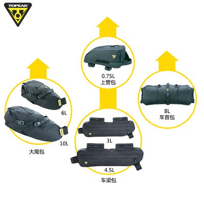 TOPEAK đường cao tốc leo núi Xe Đạp Túi hành lý Túi xe đạp đuôi túi trong một chuyến đi dài cuộc phiêu lưu lớn loạt