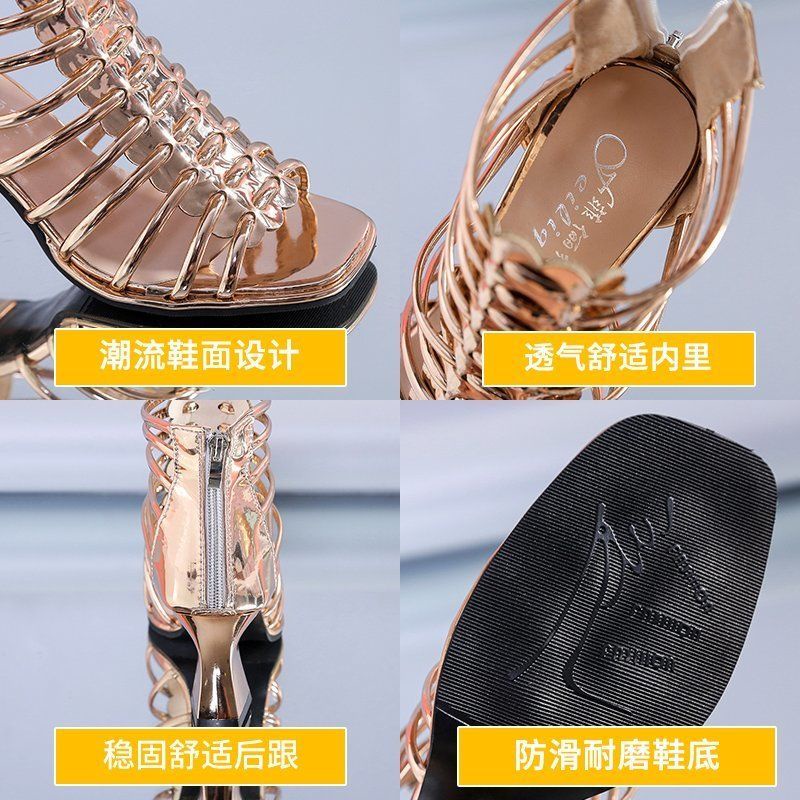 Giày Cao Gót Sandal Hở Mũi Đế Dày Thời Trang Mùa Hè Hàng Mới