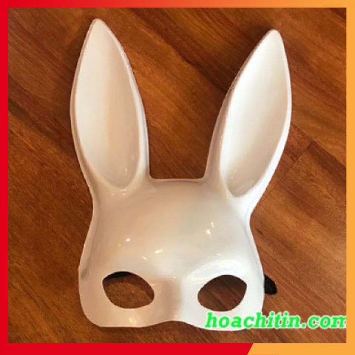 Mặt Nạ Thỏ Bunny Tai Dài Trắng hóa trang halloween