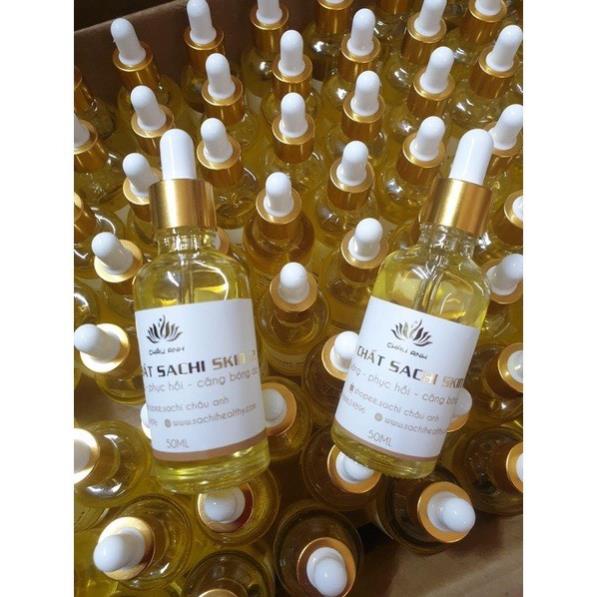 Serum sachi skin 12 dưỡng ẩm làm da căng mịn, mờ thâm, sáng da chống lão hóa chính hãng Châu Anh