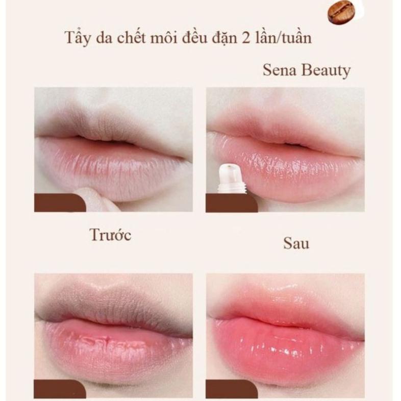 [ TẶNG MŨ ] Tẩy Da Chết Tế Bào Chết Môi Heyxi Cafe CoffeeMoisturizing Lip Scrub Dưỡng Ẩm Và Căng Bóng Môi TDCM