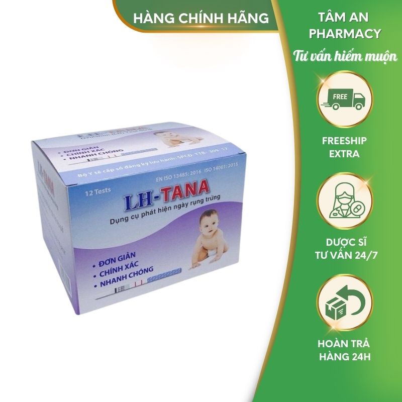 Que thử phát hiện ngày rụng trứng sớm LH Tana - Nhà thuốc Tâm An