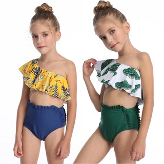 Bikini in hoa có đệm nâng ngực cho bé gái