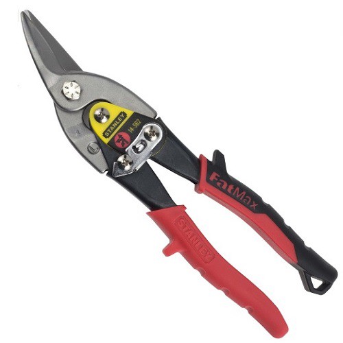 KÉO CẮT TÔN MŨI CONG TRÁI, CÁN ĐỎ STANLEY 14-562