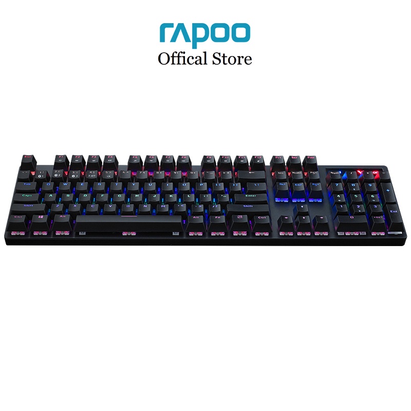 Bàn phím cơ gaming Rapoo V500 Pro Multi-mode wireless RGB (Đa kết nối: Bluetooth/ Usb 2.4GHz/ Có dây)