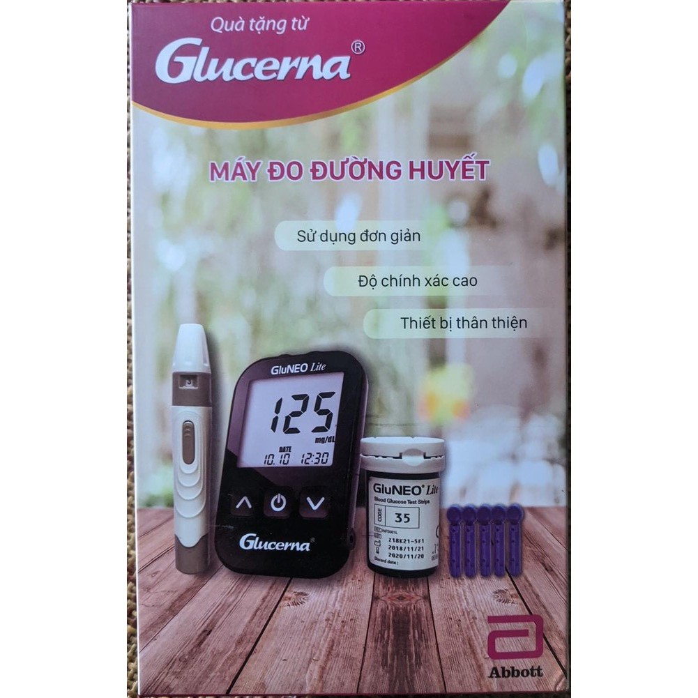 Máy đo đường huyết - Quà tặng từ Glucerna