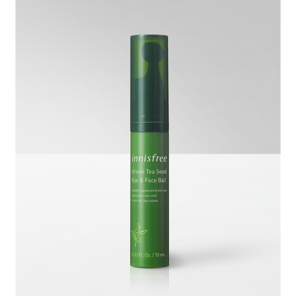 Bút Dưỡng Và Massage Vùng Da Mắt, Giúp Ngăn Ngừa Nếp Nhăn Innisfree Green Tea Seed Eye &amp; Face Ball 10ml