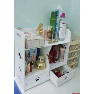 Kệ mỹ phẩm kệ mỹ phẩm ngôi nhà, kệ mỹ phẩm hoa văn chân chó