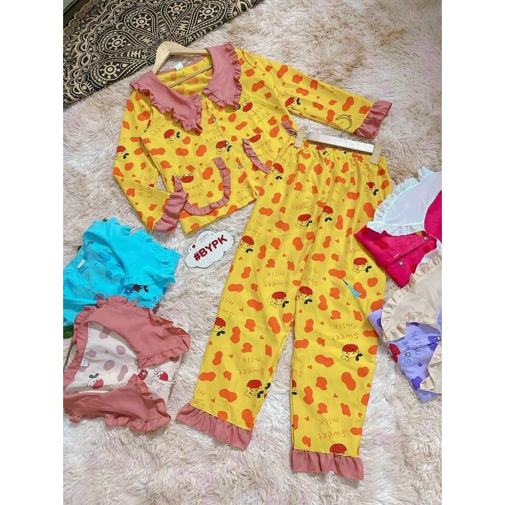 BỘ LỤA MẶC NHÀ TIỂU THƯ PHỐI REN CỰC XINH - BỘ NGỦ PIZAMA
