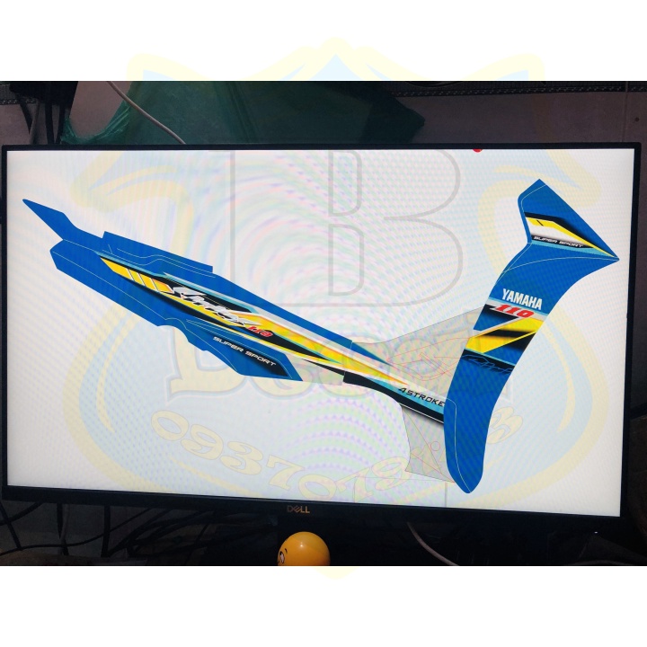 ( Quí khách vui lòng mang ra tiệm cho thợ dán ) Tem SIRIUS XANH 23202