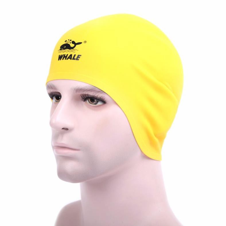 Mũ bơi che tai WHALE 3D SILICONE