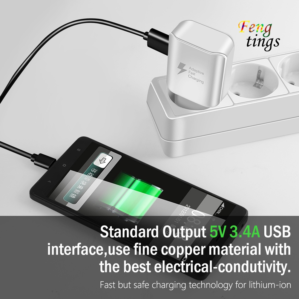Củ sạc cắm tường sạc nhanh USB thông dụng cho điện thoại/ máy tính bảng