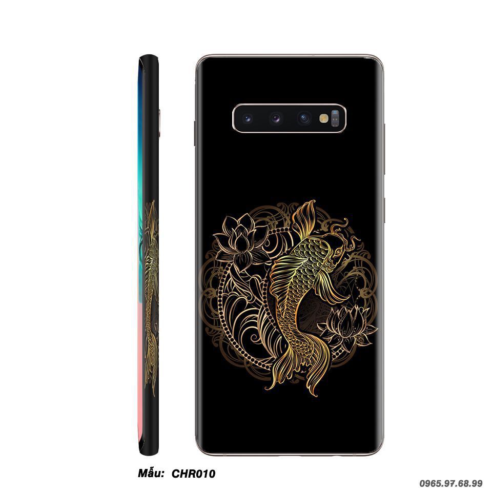 Miếng dán skin SamSung Galaxy S9 / S9 Plus  in hình cá chép hóa rồng [ Nhiều hình ]