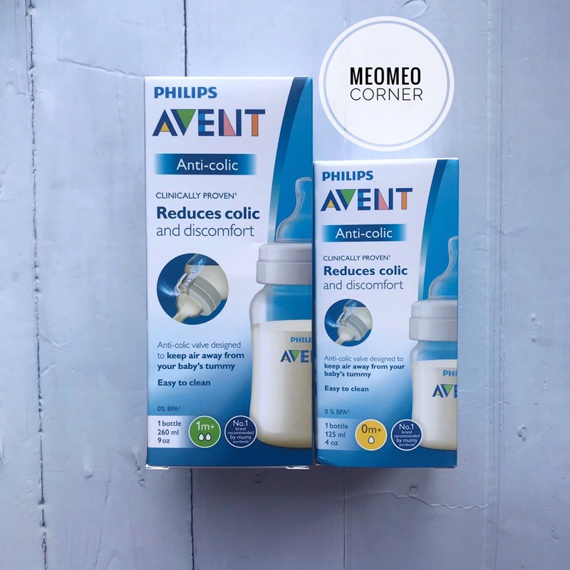 Bình sữa cổ rộng Avent Classic 125ml và 260ml