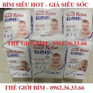 Bỉm quần/dán Good Partner size M92, L82, XL76, XXL72, XXXL70 nhiều miếng siêu tiết kiệm