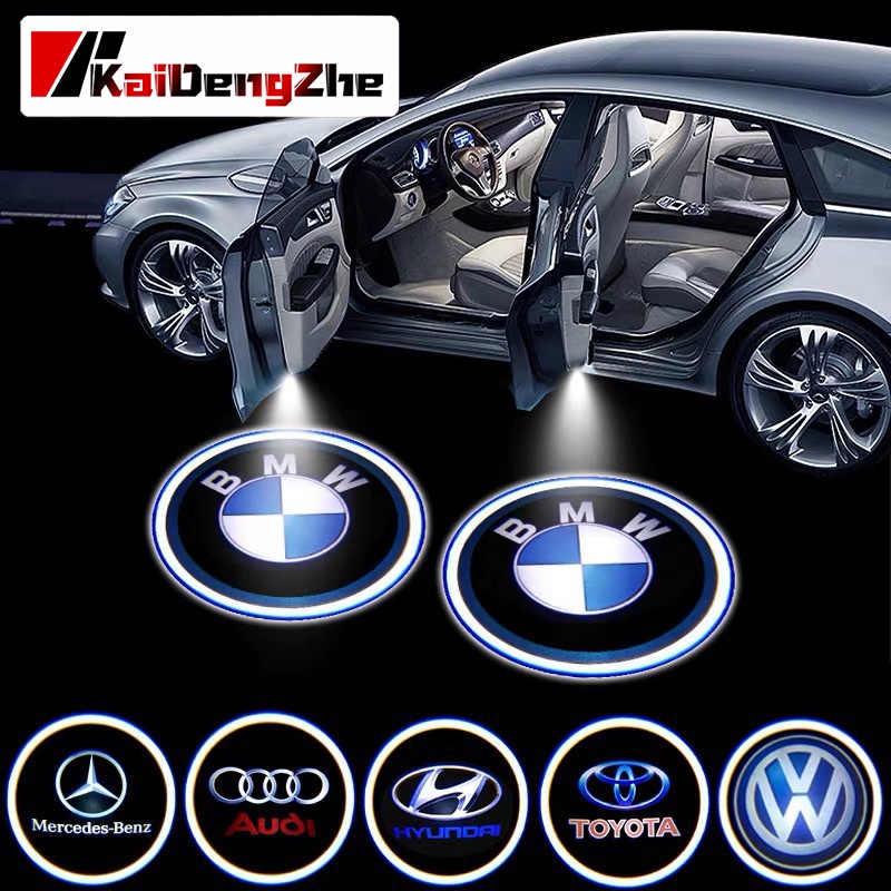 1PCS Đèn Chào Xe / Đèn Led Chiếu Cửa Họa Tiết Logo Dành Cho Xe Hơi