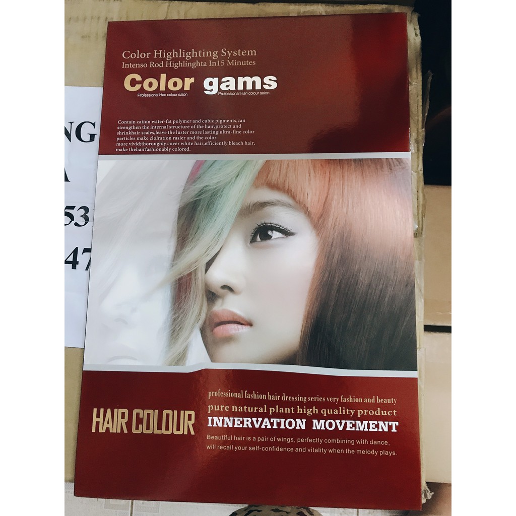 Kem nhuộm tóc Color gams (Thuốc nhuộm tóc Color gamer)