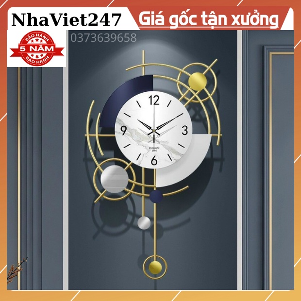 Đồng Hồ Treo Tường,trang trí Nhà Cửa, vật treo tường-Thân Kim Loại Mạ,Qùa Tặng Đẹp,Giá Rẻ-Ý Nghĩa-Bảo Hành 5 Năm