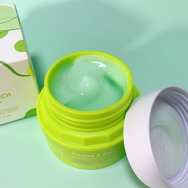 Kem Dưỡng Da Cấp Ẩm & Làm Dịu Da, Hạn Chế Thâm Do Mụn JAVIN DE SEOUL YOUNG & RICH CICA CREAM_Mỹ phẩm Hàn Quốc chính hãng