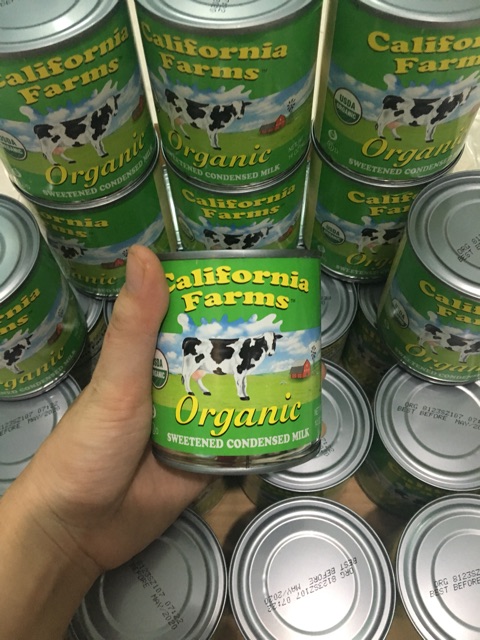 Sữa Đặc Hữu Cơ Có Đường California Farms 397g