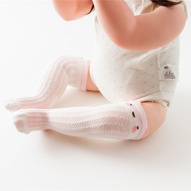 Tất lưới dáng dài chống mũi họa tiết hoạt hình đáng yêu dành cho bé
