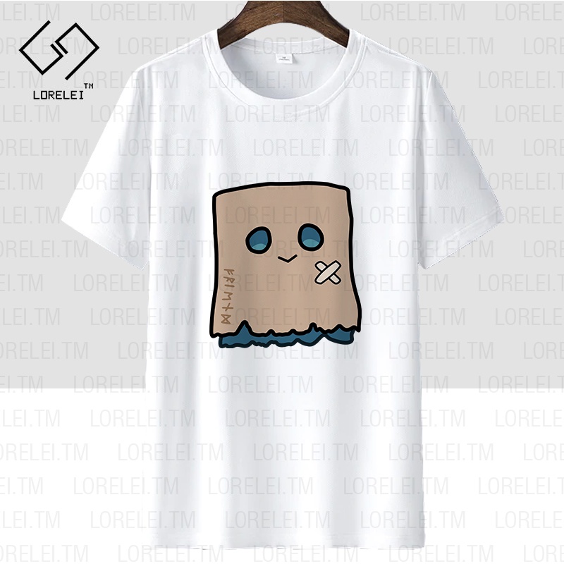Áo thun Hololive Friend - Nanashi Mumei Mascot (Black/White) ngắn tay