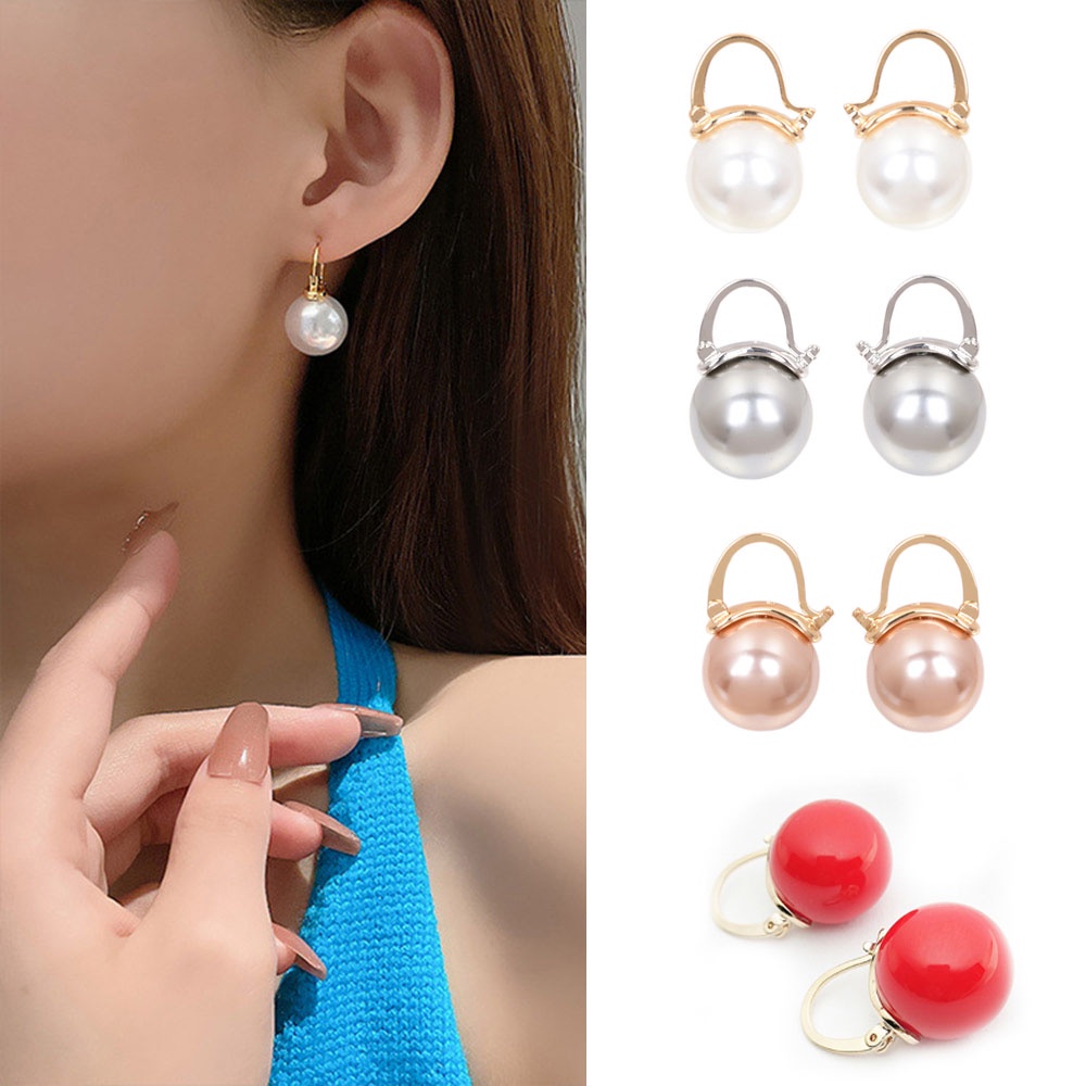 Đôi Khuyên Tai Dài Đính Ngọc Trai Giả Thời Trang Cho Nữ 925