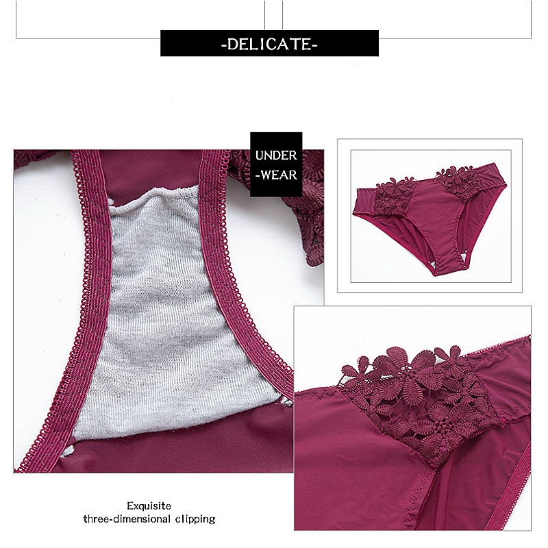 Áo ngực / set đồ lót thiết kế phối ren hoa gợi cảm cho nữ | BigBuy360 - bigbuy360.vn