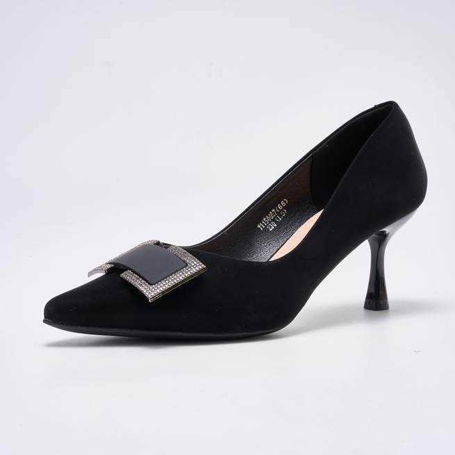 Giày cao gót nữ mặt nhung mịn 7cm duyên dáng êm ái, dạo phố, công sở Exull Mode 11150057