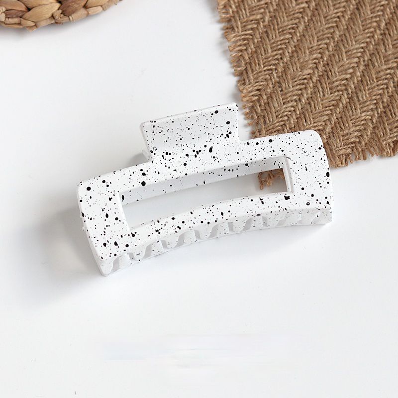 Bán Sỉ 12 Kẹp Tóc Họa Tiết Chấm Bi Trắng Đen Phong Cách Hàn Quốc
