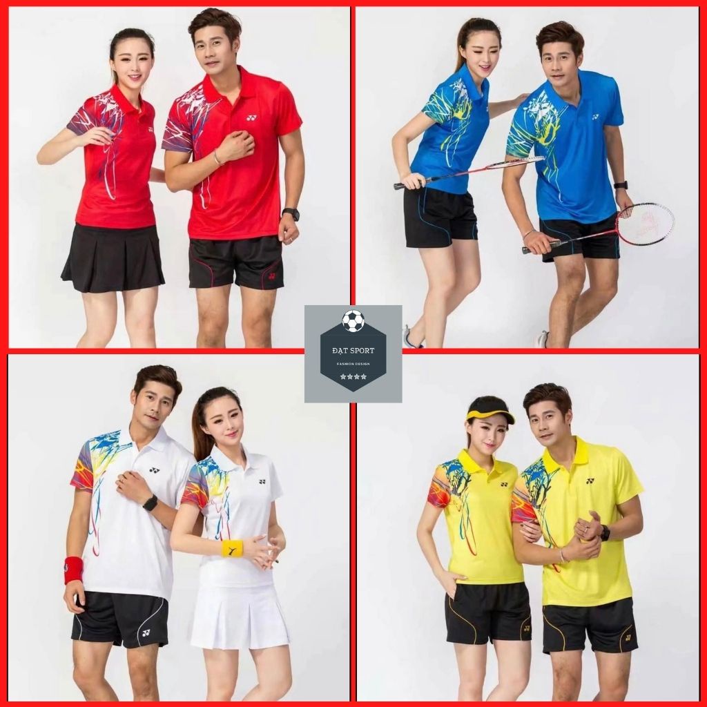 [ Rẻ vô địch ] Bộ Quần Áo Thể Thao Cầu Lông YONEX nam, nữ vải lưới thái thấm hút mồ hôi