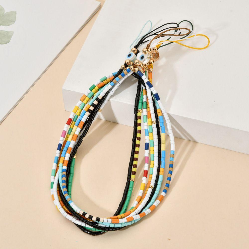 Dây Đeo Điện Thoại Tráng Men Nhiều Màu Phong Cách Bohemia
