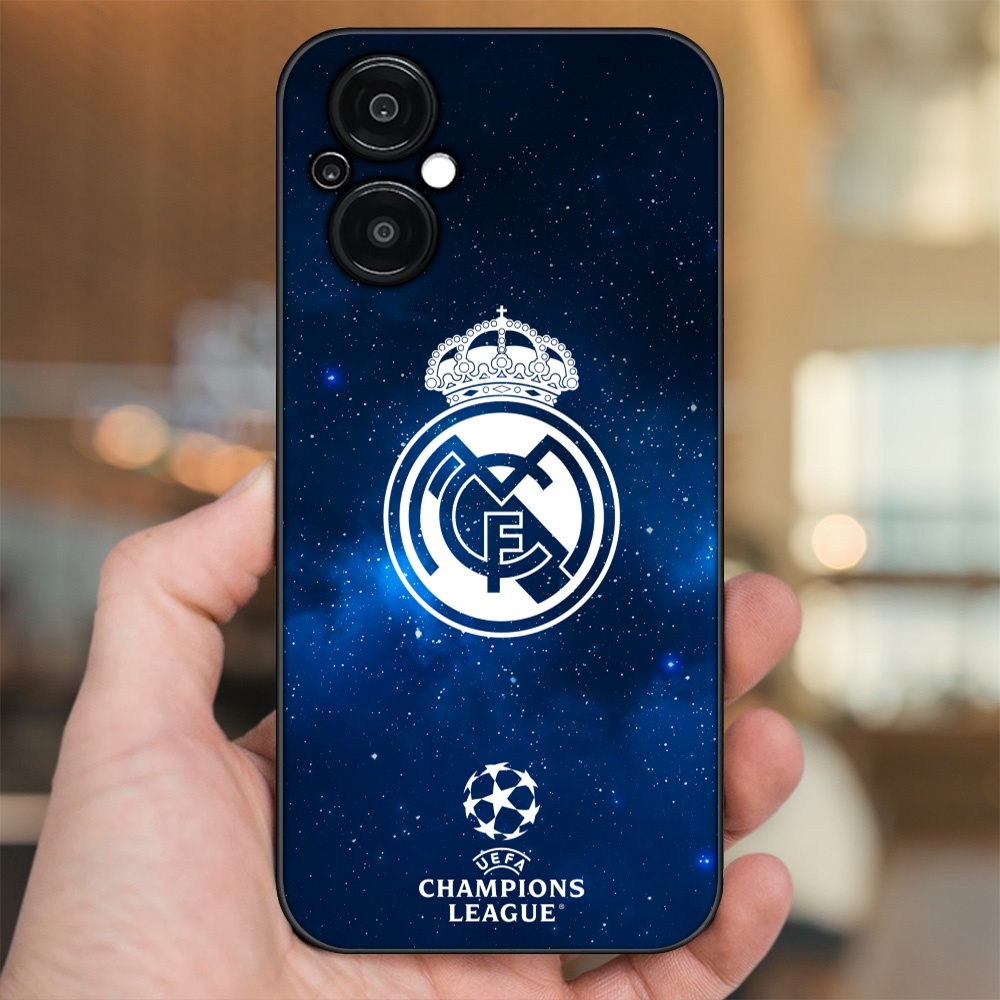 Ốp lưng Oppo Reno 8Z 5G viền đen in hình Real Madrid