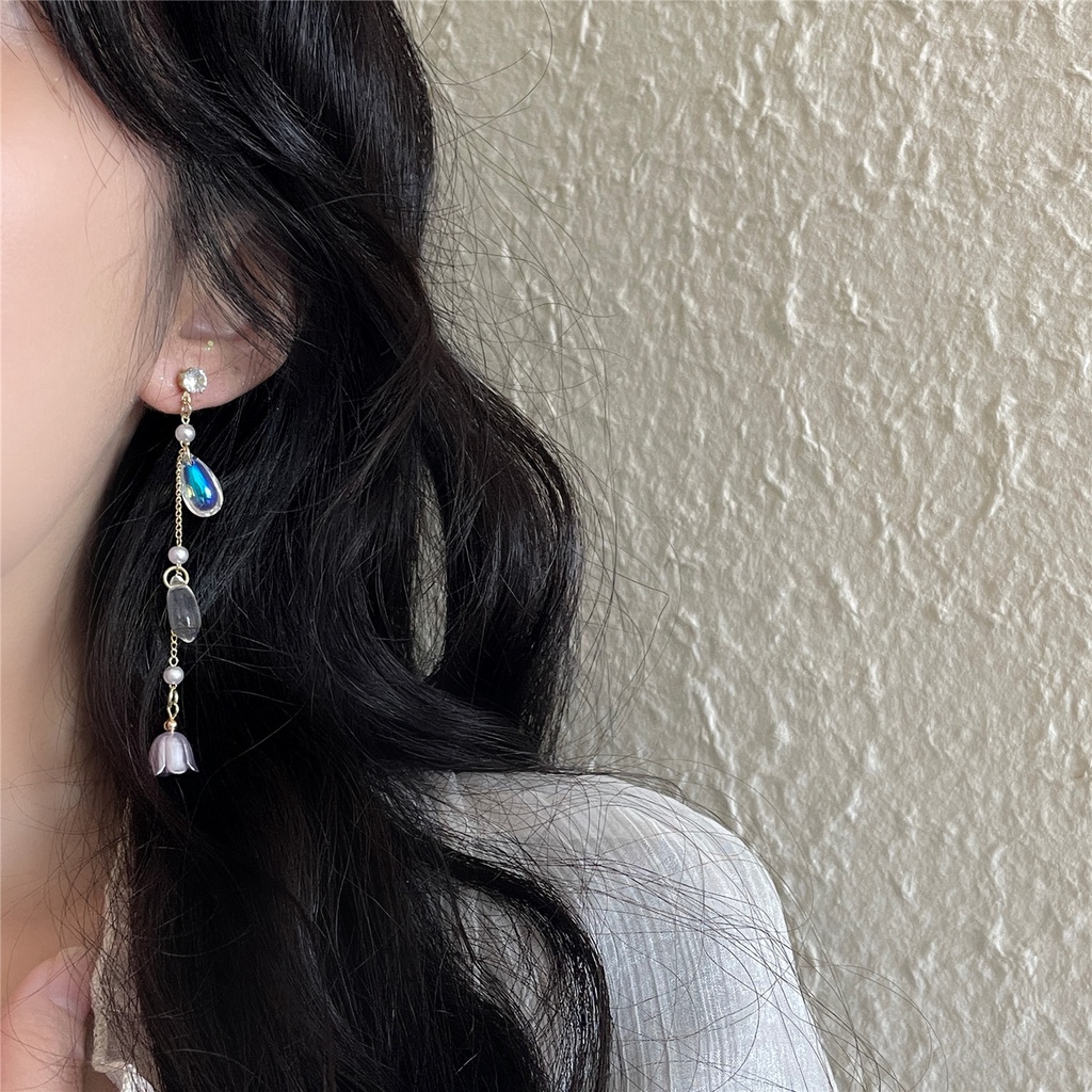 Khuyên Tai Tua Rua Dáng Dài Hình Hoa Phong Cách Trung Hoa Cổ Điển Thời Trang Mới 2022