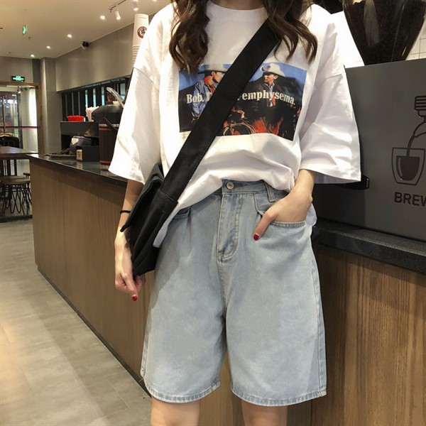 Quần short jean xanh (060133)