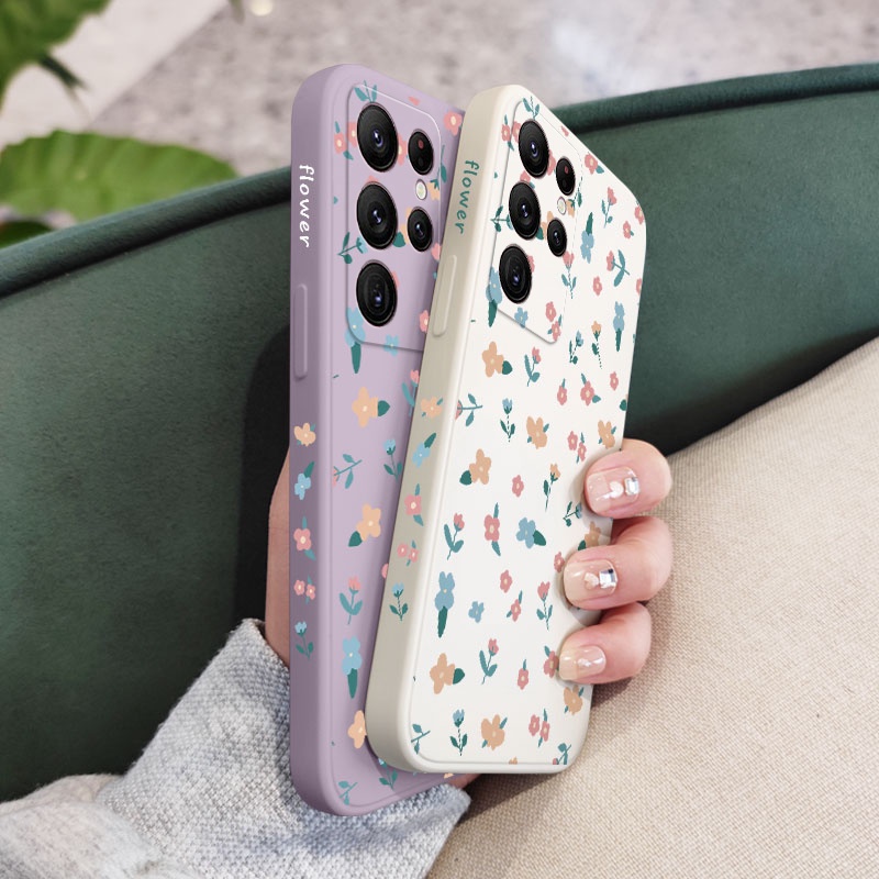 Ốp Điện Thoại Họa Tiết Hoa Mini Thời Trang Cho Samsung Galaxy S23 S22 Ultra Plus