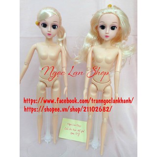 Búp bê mắt gắn có lông mi 12 khớp