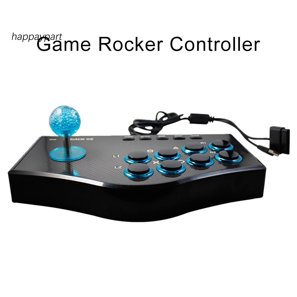 Tay cầm điều khiển Arcade Joystick USB cho máy chơi game PS2/PS3/Xbox PC TV Box Laptop
