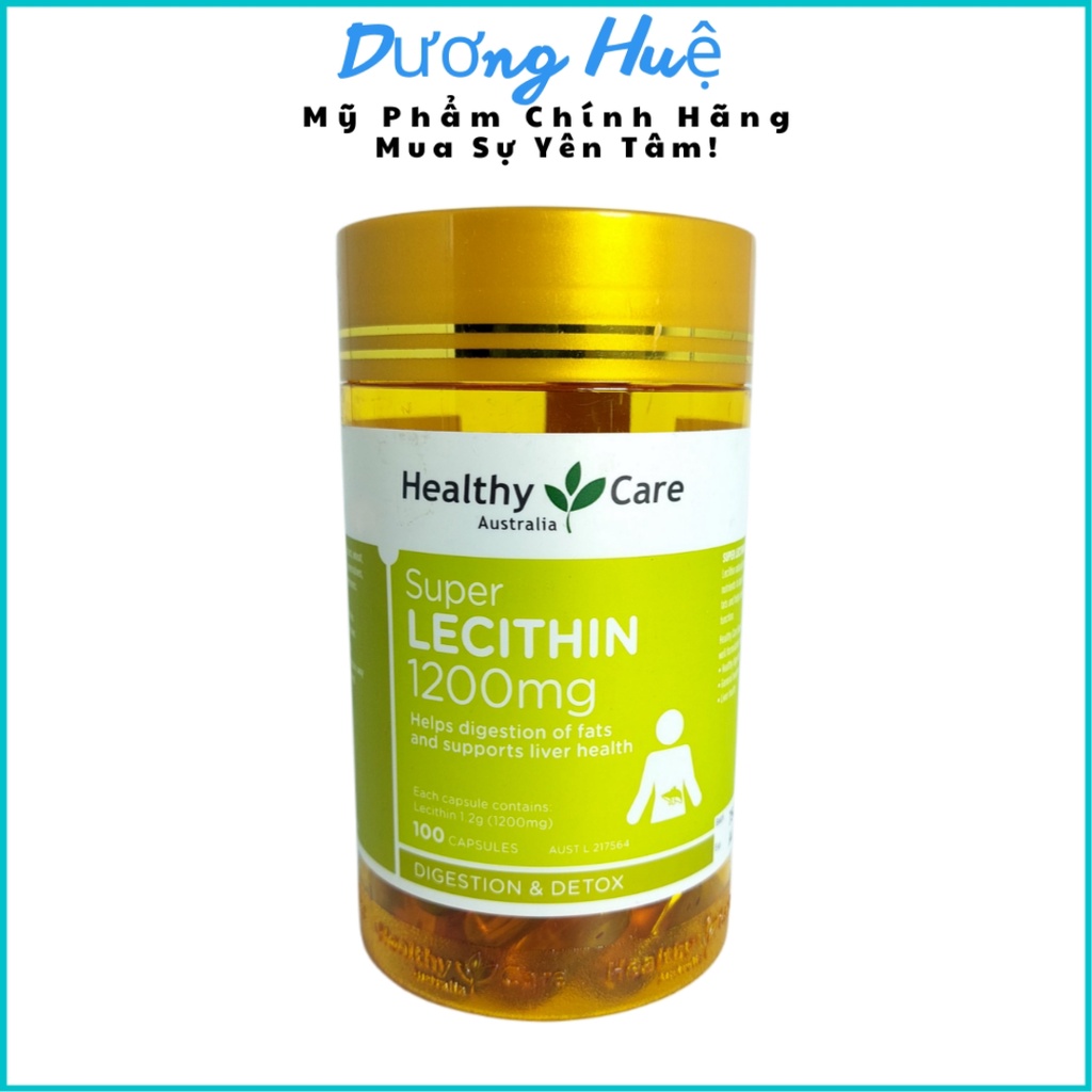 Mầm Đậu Nành Healthy Care Super Lecithin 1200mg 100 Viên (Chính hãng)
