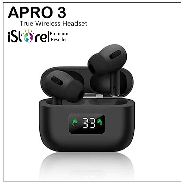 Tai Nghe Bluetooth Apro 3 Wireless 5.0 Màn Hình Led Kỹ Thuật Số Hiển Thị Pin | Âm Thanh Sống Động | Apro3 | BigBuy360 - bigbuy360.vn