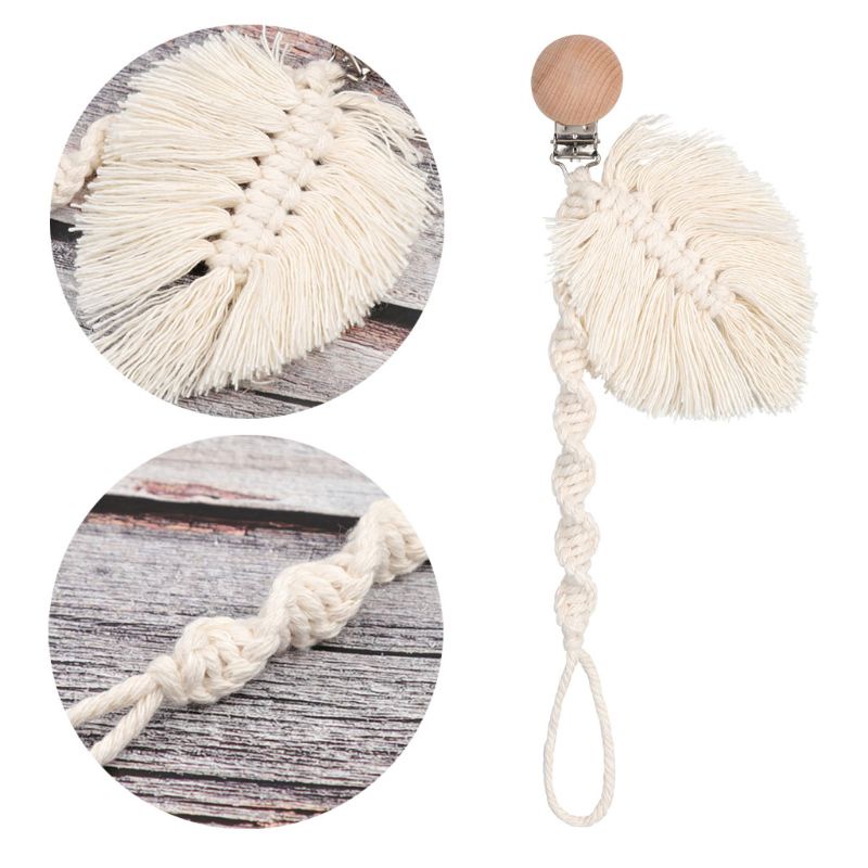 Giá Đỡ Núm Vú Giả Bằng Dây Xích Kẹp Núm Vú Giả Bằng Cotton Đan Cho